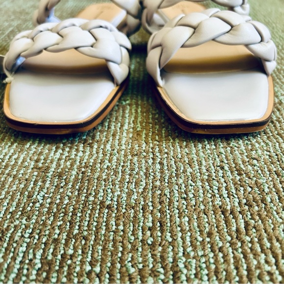 Time & Tru NWT Lavender Braided Band Two Strap Flat Slides Sandals Sz 8 39.5 - Picture 3 of 10